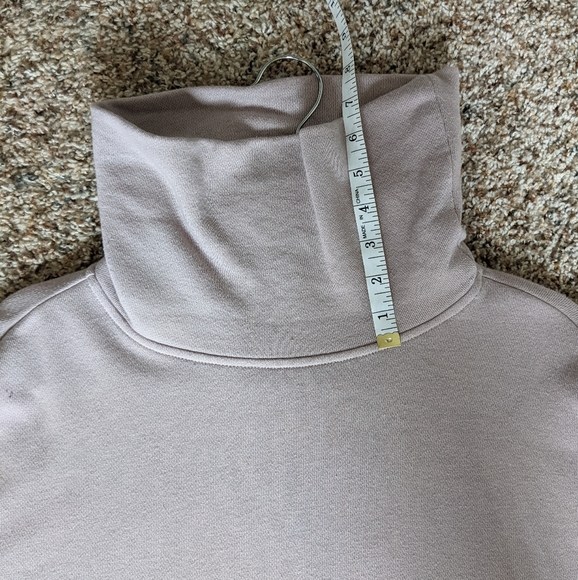(aerie) Dusty Pink Turtle Neck Sweatshirt Dress Lg - Picture 15 of 15
